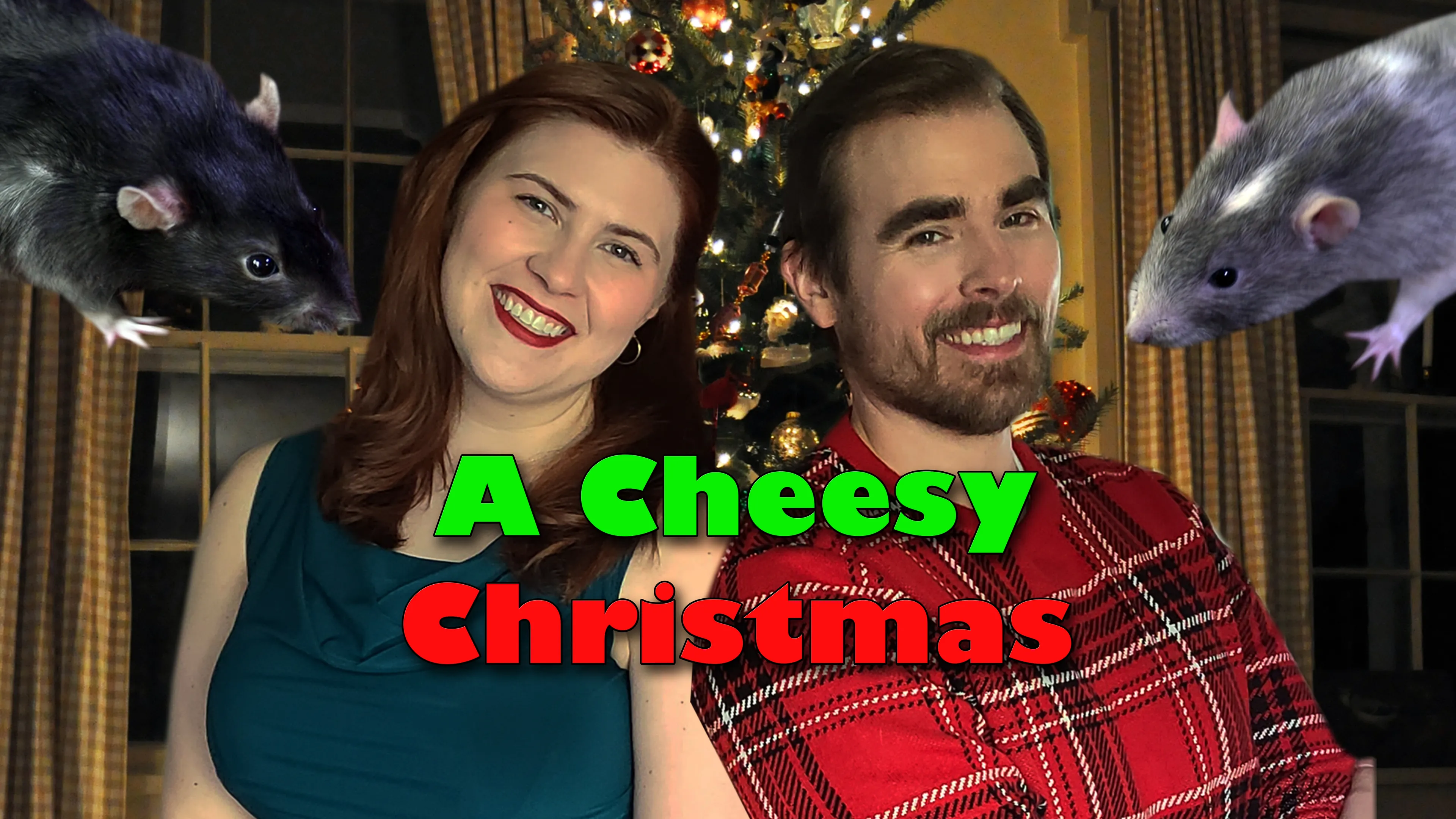A Cheesy Christmas poster